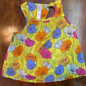 Floral fashion tank top for baby girls 18-24 mos